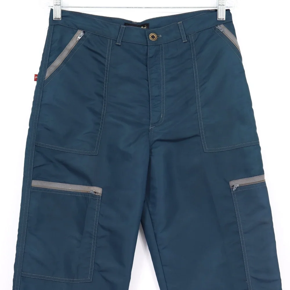 Panno d'or Vintage Mens Size 32 Nylon Cargo Pants Blue Techwear Gorpcore USA - Picture 4 of 7